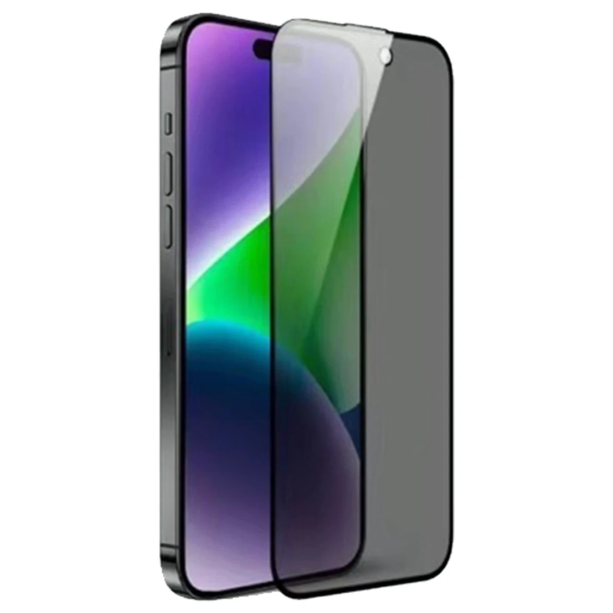 URR Apple iPhone 16 Pro 3D Privacy Resin Edge Cam Ekran Koruyucu - Siyah